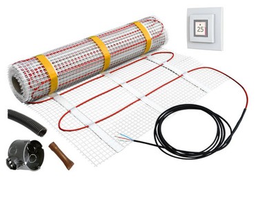 Dimplex Heizmatte 2,1m² 340W Regler Fußbodenheizung Bad Dünnbettheizung