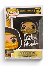 Carlos Pesina Autographed Scorpion Mortal Kombat Funko Pop! #1072