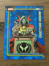 2026 Topps Chrome Sapphire Marvel Doctor Doom Blue Refractor #28