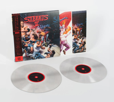 Streets of Rage 2 Vinyl Soundtrack Frosted Clear 2xLP Record + 2 Art Prints