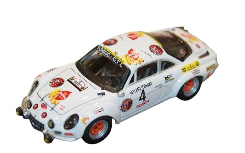 Renault-Alpine A110 rallye d'Ypres 1974 miniature 1/43 Trofeu voiture de collection