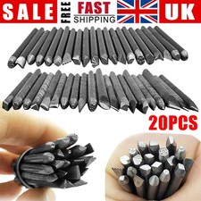 20Pcs/Set Steel Punches Flower Punch Stamp Jewelry Metal Stamping DIY Work Tool