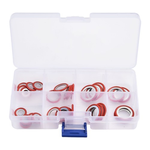 Assorted Sizes Gasket Combination Set for Car Air Conditioning 30 Washers - Picture 9 of 18