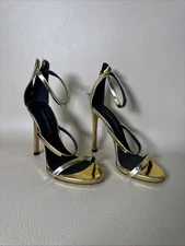 Giuseppe Zanotti Womens Gold High Heel Sandals Size 37