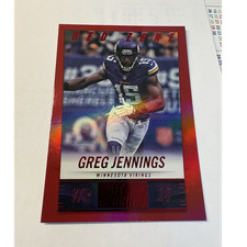 Panini 2014 Hot Rookies Greg Jennings #123 Red Zone /20 Minnesota Vikings NFL