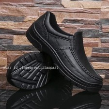 Men Slip on Wide Fit Lightweight Casual Non-slip Driving Boat Work Shoes Walking