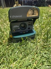Vintage Polaroid One Step Express Hunter Green 600 Instant Film Camera