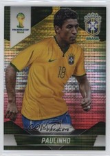 2014 Panini Prizm World Cup Yellow & Red Pulsar Prizm Paulinho #110 0j4n
