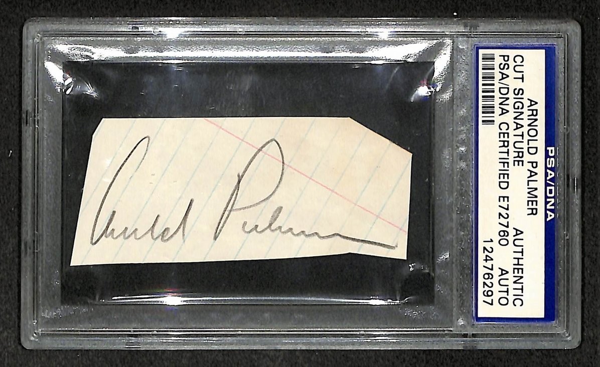 Arnold Palmer Signed/Autographed Cut Signature Golf HOF PSA/DNA 210749
