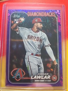 2024 Topps Update Purple Foil Jordan Lawlar RC #US41 Diamondbacks /799
