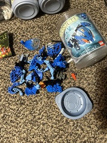 LEGO Bionicle Lot Toa Nuva Parts Lot 2002 w/ Canisters & Manuals