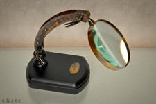 Vintage Brass Magnifying Glass   Classic Handheld Lens for Maps  Reading