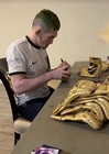 Melquizael Conceicao “The Dalmatian” Melky Rare Full Autograph Gold UFC Glove — photo 6