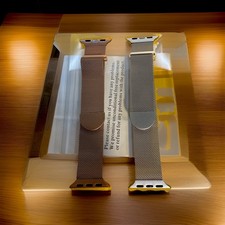 IWatch Band 41/40/38 mm Starlight/Rose Gold. Strong Magnetic Clasp Watch Band
