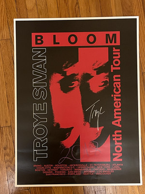 SIGNED Troye Sivan Bloom Tour 2018 Poster