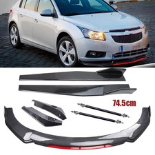 For Chevrolet Cruze Front Bumper Lip Spoiler Body Kit Carbon Fiber Side Skirt