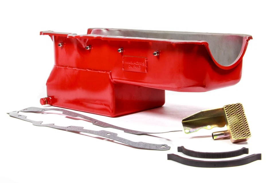 Trans-Dapt 1038, Kit Red Steel Fits 86-00 Sbc Drag Race Oil Pan Performance Part - Image 3 of 4