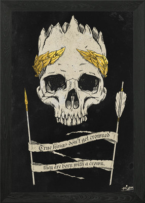 True King gerahmtes Wandbild Poster Leinwanddruck Bild