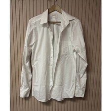 Roundtree  Yorke Gold Label Slim Fit Dress Shirt White Size 15.5 35in