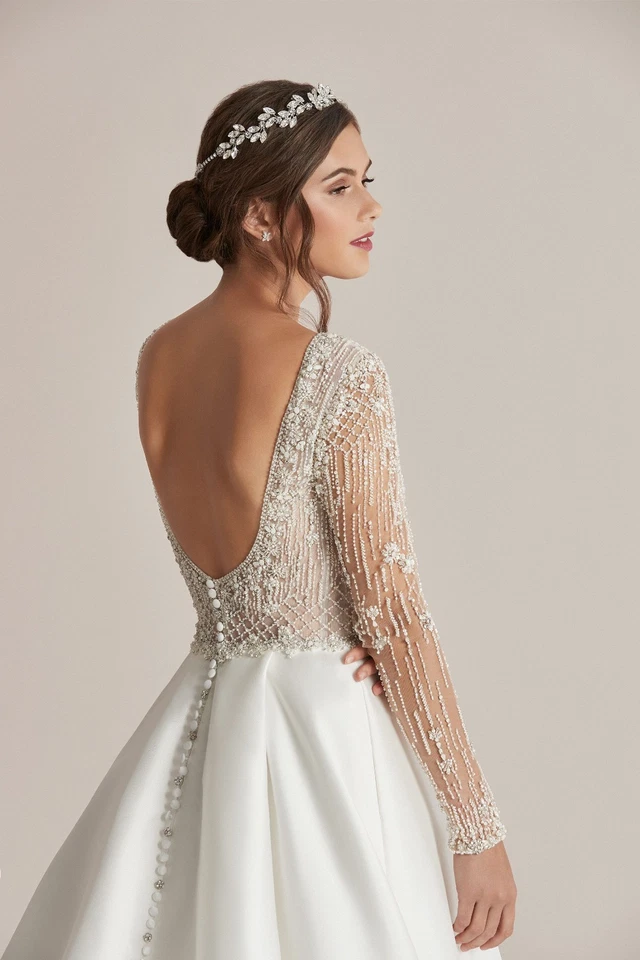 Vestido de novia Justin Alexander vestido de fiesta talla 16 Foto 2 de 4