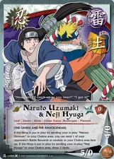 Naruto Uzumaki & Neji Hyuga - N-US068 - Rare - 1st Edition - Diamond Checkered F
