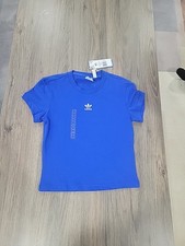 Adidas Originals Essentials Slim Tshirt. Women's. Blue. Size XS 100 Cotton