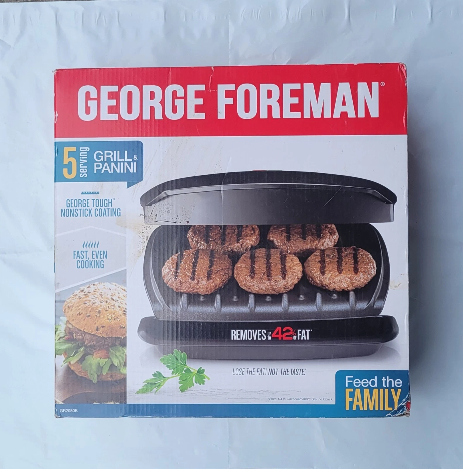 George Foreman 5-Serving Grill & Panini Press
Opens in a new window or tab