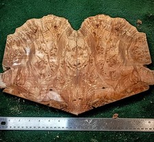 Bookmatched Maple Burl Pair 11-1/2 x 8 x 5/8 Highly Figured Craft Wood