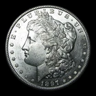 1897-S Morgan Dollar Silver ---- Gem BU Coin  ---- #KK194