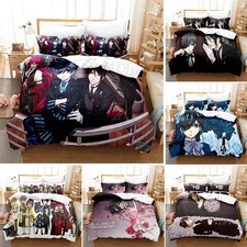 Image of Black Butler 3D Duvet Cover Bedding Set Sebastian Ciel Vincent Pillowcase Quilt