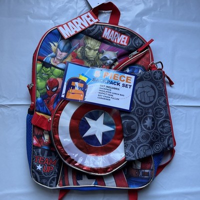 Marvel Avengers kids backpack 5-Piece Set NWT