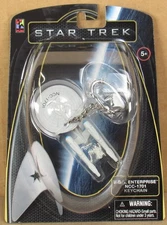 Star Trek (Original) USS Enterprise NCC-1701 Keychain by Basic Fun NIP 2009