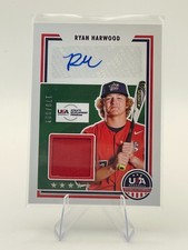 2022 Panini Stars & Stripes #SSS-RY Ryan Harwood Team USA Patch Auto /399