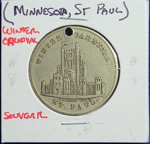 ST. Paul, Minnesota, Winter Carnival, 1886, Souvenir Token
