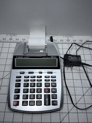 Canon P23-DH V 12-Digit Two-Color Desktop Printing Calculator AC Power Tested