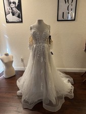Andrea and Leo A1014 Off Shoulder Puff Bridal Gown
