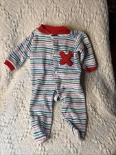 Vintage Dimi By Kessler Infant Sleeper Pajamas Teri Cloth 1980s Red 0-6 Months