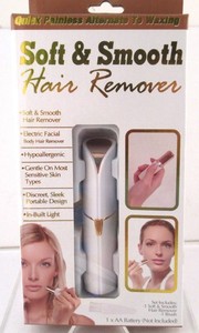 Soft & Smooth Hair Remover, battery operated with built in light