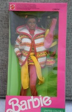Mattel Barbie Puppe CHRISTIE aus der UNITED CLOLORS of BENETTON Collection, 90er