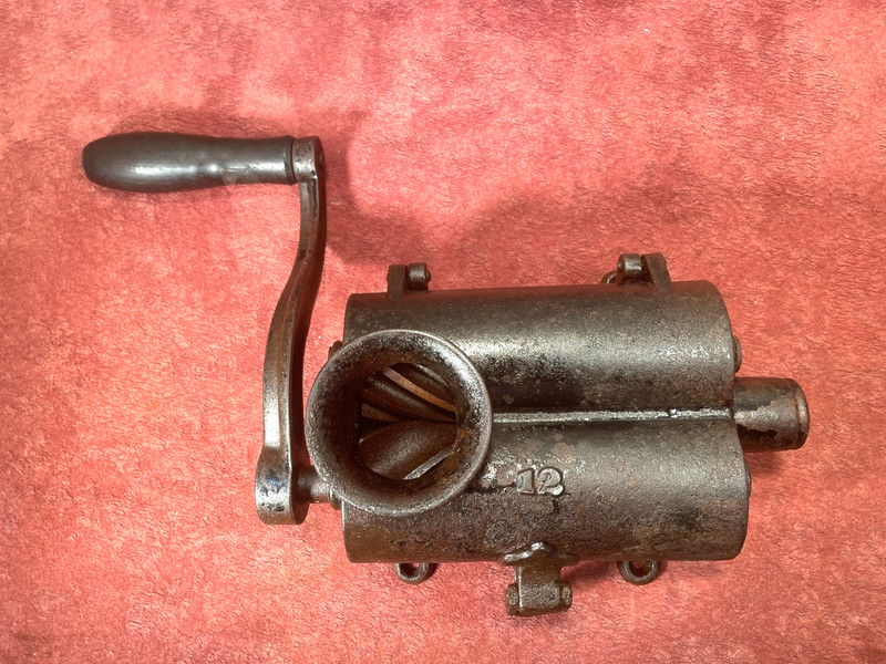 Antique Cast Iron Grinder # 12 used for tobacco or meat