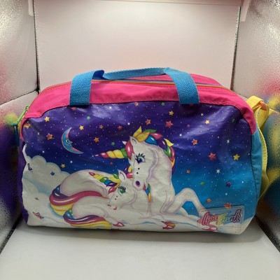 Vintage Rare Lisa Frank Duffel Bag - Gym Bag - Markie The Unicorn