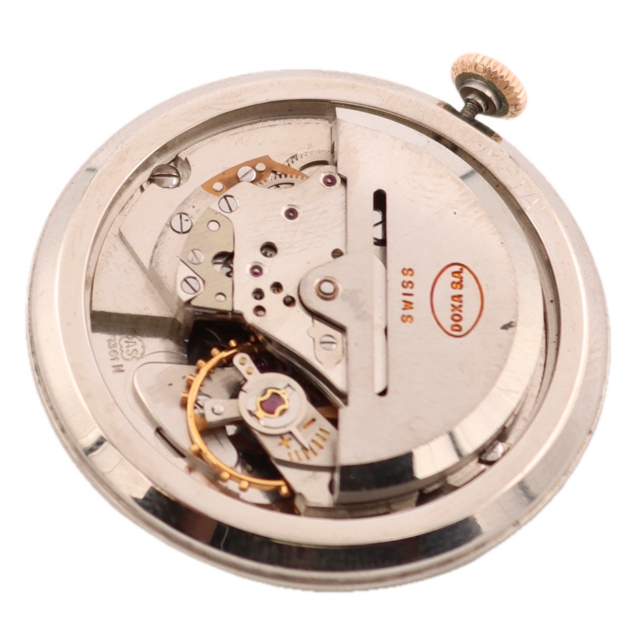 Vintage 35mm Doxa 13914-0 Slim Profile Automatic A. Schild 1361N 14k Rose Gold image 6