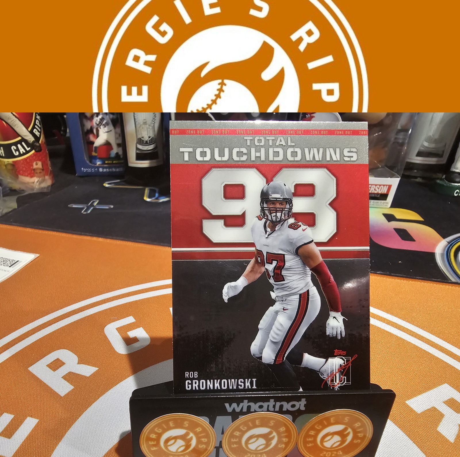 2024 Topps Signature Class #ZO-19 Rob Gronkowski Zone Out