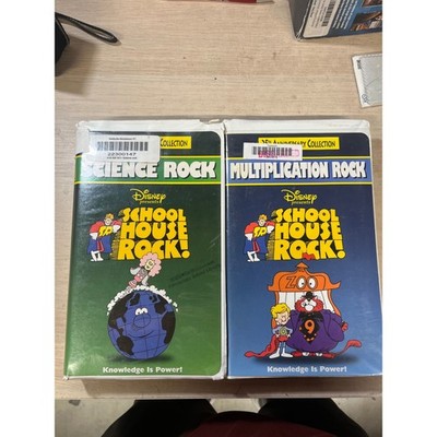 Disney Schoolhouse Rock Science Rock & Multiplication Rock VHS 25th Anniversary