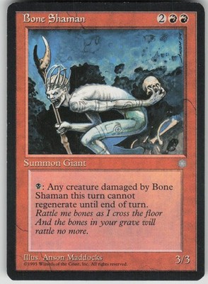 Magic the Gathering TCG Bone Shaman C Ice Age