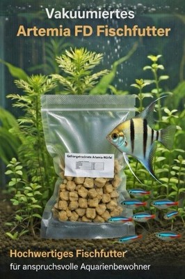 (Gefriergetrocknete) FD Artemia Brine Würfel 500ml Aquarium Fischfutter