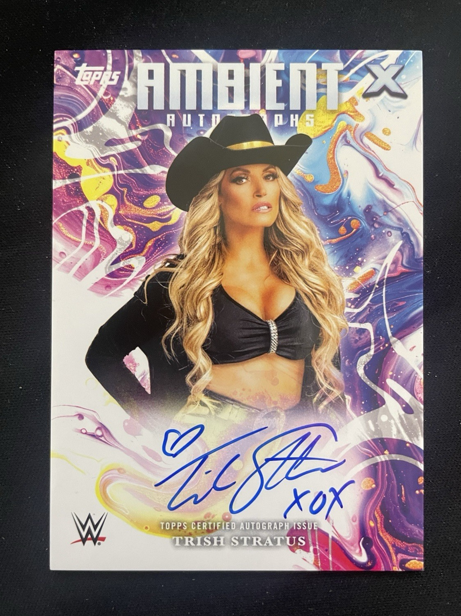 2025 Topps Exalted WWE Trish Stratus Ambient Auto On Card