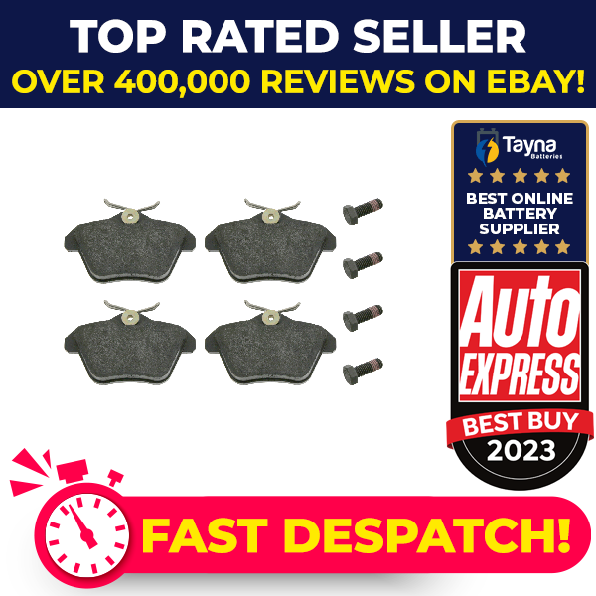 Brake Pads Set fits ALFA ROMEO 166 936 2.4D Rear 98 to 07 Blue Print 71552987
