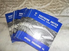 SOUTHEND UNITED HOME PROGRAMMES 1961 - 5