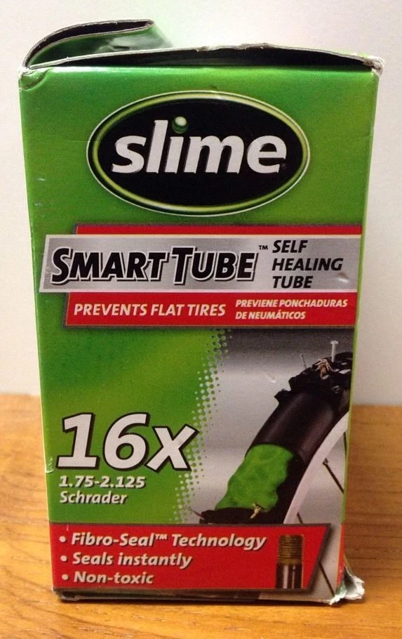Slime Smart Tube Schrader Valve Bicycle Tube 16" x 1.75" -2.125" **NEW** - Image 3 of 4